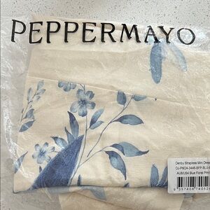 Peppermayo Denby Strapless mini dress - blue floral print NEW never worn!